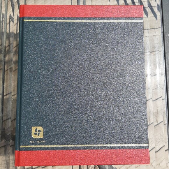 Vintage BLUELINE Canada Record Journal Lined Book 150 Pages Hard Cover 12.5"x10" - Picture 1 of 6